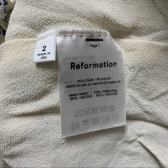 Reformation Paris Floral Mini Dress, Gracie, Size 2 - Picture 8 of 9